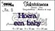 Tekststans no. 3 - Hoera een baby (NL) 9x30 6x18 11x24 mm