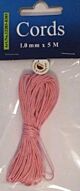 Waxed Cotton Cord 0,5 mm/5 mtr rose 