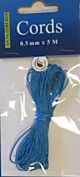 Waxed Cotton Cord 0,5 mm/5 mtr turquoise 