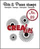 Crealies Clearstamp Bits&Pieces no. 89 4x sun  