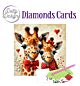 Dotty Designs Diamond Cards, 2 verliefde giraffen