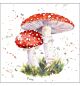 Servetten 5pcs 33x33cm Painted fly agaric