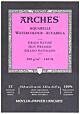 Arches Watercolour hot pressed blok 300g/m 100% katoen A5 12 vel