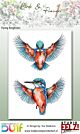 Studio EELZ Clear Stamps Birds & Flowers 1 Flying Kingfisher