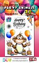 Studio EELZ Clear Stamps Party Animals Melvin the Monkey