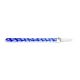 Glazen pen recht Saffierblauw 16cm 