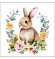 Servet Cute Easter rabbit, 5 st