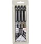 Zig Mangaka Flexible Brush, Black Assortment Set