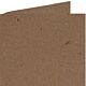 Papicolor dubbele kaart vierkant 132x132mm recycling bruin (323) 6 st