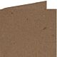 Papicolor dubbele kaart vierkant 132x132mm recycling bruin (323)