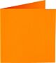 Papicolor dubbele kaart vierkant 132x132mm oranje (911)