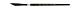 Silver Brush Black Velvet® serie 3012S  Dagger Striper Short maat 1/4 in