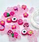 Katsuki Smileys & beads, Pink