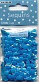 Pailletten facon AB kleur baby blauw 6 mm 10 GR 