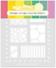 Waffle Flower Crafts Postage Collage Coloring Stencil  
