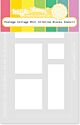 Waffle Flower Crafts Postage Collage Mini Slimline Blocks Stencil