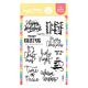 Waffle Flower Open Book Holiday Sayings Stamp Set