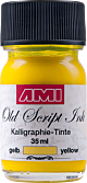 Old Script Ink (kalligraphie) 35ml geel