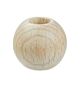 Wooden Balls for Macrame, Naturel ø30mm / hole 10mm / 5pcs