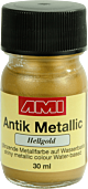 Antiek Metallic Verf 30ml, Lichtgoud