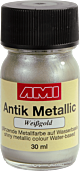 Antiek Metallic Verf 30ml Witgoud