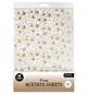 SL Acetate sheet Snowflakes Gold Essentials nr. 16