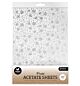 SL Acetate sheet Snowflakes Silver Essentials nr. 17
