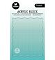 SL Acrylic stamping block for clear and cling stamps with grid Essentials nr. 09