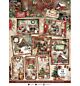 SL Card making pad for creating 12 cards Cottage Christmas nr.41 - 14 Sheets