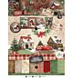 SL Die-cut designer pp DIY paper Cottage Christmas nr.483 - 28 Sheets