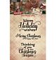 SL Clear stamps Warm Holiday Wishes Cottage Christmas nr.958