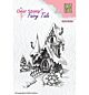 Nellie's Choice Fairy Tale stamp Fairy winter castle
