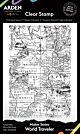 Arden Creative Studio Maker Series 4x6 Inch Background Stamp SetWorld Traveler  (ACSCS0028)