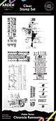 Arden Creative Maker Series 4x8 Inch Clear Stamp Set Chronicle Remnants (ACSCS0031)