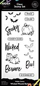 Arden Creative Maker Series Wicked Woods 4x8 Inch Clear Stamp Set Batty by Katie Pertiet (ACSCS0036)