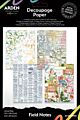 Arden Creative Field Notes 6x8 Inch Decoupage Paper (12pcs) (ACSDP0003)