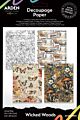 Arden Creative Wicked Woods 6x8 Inch Decoupage Paper (12pcs) by Katie Pertiet (ACSDP0005)