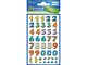 Avery cijferetiket Z-design School pakje a 3 vel bont gekleurd cijfers