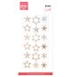 Decoration, Stars - Rhinestones gold