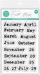 Craft Consortium Photopolymer Stamp Set Journal - Months (CCESTMP006)