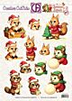 Christmas Animals 01 Creative CutOuts (CCO-023)