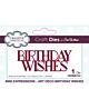 Sue Wilson Craft Die Mini Expressions Art Deco Birthday Wishes (CEDME144)