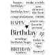 Memory Box Birthday Chic clear stamp set   