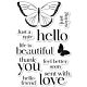 Memory Box Clear Stamp Sets Hello Butterfly clear stamp set