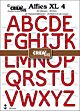 Crealies Alfies Stansen XL No. 4 Hoofdletters (CLALFXL04)