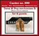 Cardzz Stansen No. 399 Twist & Pop Mechanisme B (voor 6 Panelen)