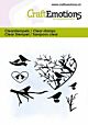 CraftEmotions clearstamps 6x7cm - Hart met  vogels en takken