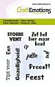 CraftEmotions clearstamps 6x7cm - Tekst Stoere vent - Proost NL 