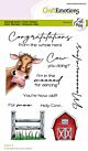 CraftEmotions clearstamps A6 - Cows 5 Tekst (EN) Carla Creaties