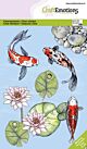 CraftEmotions clearstamps A6 - Koi GB Dimensional stamp 